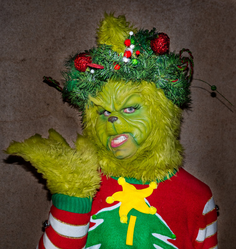 GRINCH at Xmas tree lighting