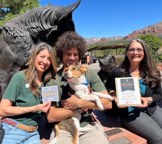 The Humane Society of Sedona Maintained No Kill Status in 2024 Humane Society of Sedona No Kill 2024 Shelter Award