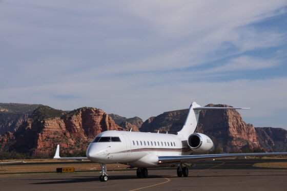 Sedona Airport Seeks Members for Airport Advisory Committee NetJets Global Express Jet Taxis to Parking