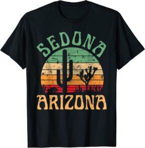 Sedona Arizona Nature Hiking Outdoors Retro Vintage T Shirt
