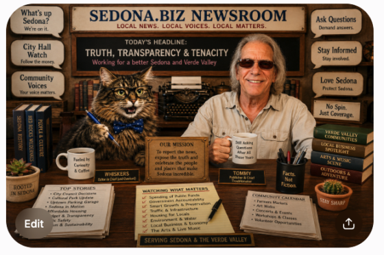 Sedona.biz Welcomes Whiskers to the Newsroom: A New Editor With Sharp Claws and an Even Sharper Wit Sedona.biz Welcomes Whiskers to the Newsroom: A New Editor With Sharp Claws and an Even Sharper Wit