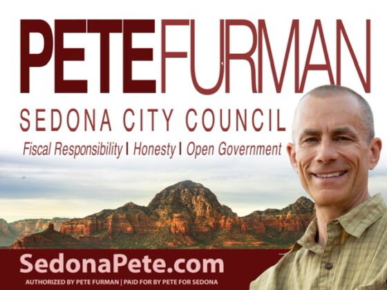 Interview With Sedona City Council Candidate Pete Furman Yard Sign