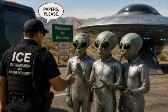 Undocumented Space Aliens Demand Path to Earthly Citizenship