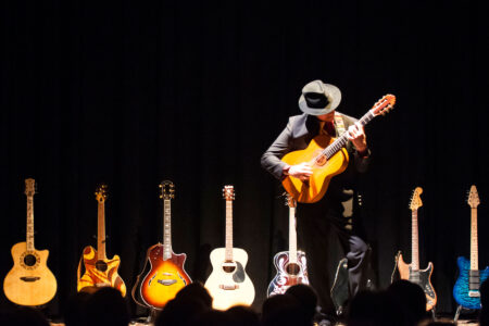Anthony Mazzella’s “Legends of Guitar” show is a dazzling spectacle featuring one of the most highly-skilled musical artists in the country channeling the raw power of living and deceased guitar legends with multiple instruments on stage.