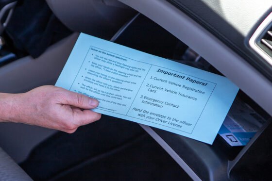 Blue Envelopes help drivers with autism