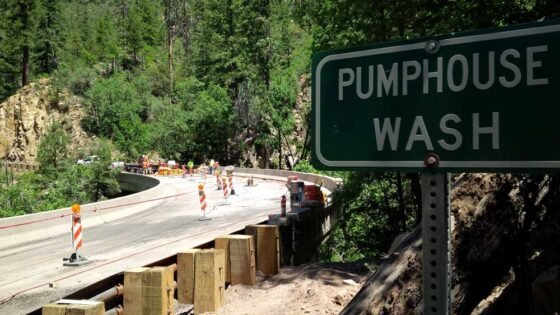 Overnight closure of State Route 89A near Pumphouse Wash Bridge in Oak Creek Canyon Aug. 10 stock azdot SR89A 02