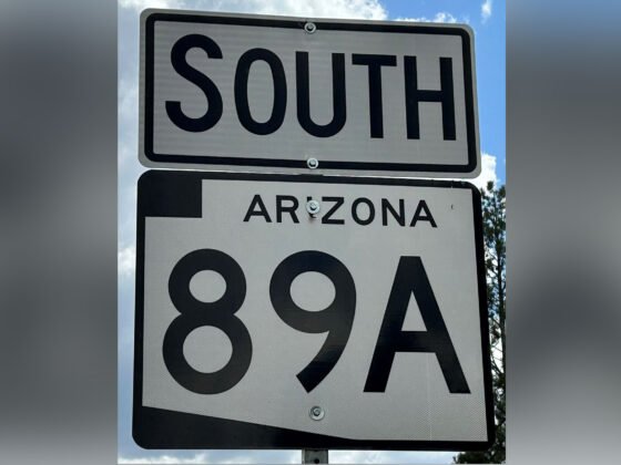 SR 89A closures scheduled in Oak Creek Canyon starting Aug. 15 stock azdot SR89AShieldSignADOTfilePhoto2023A FI