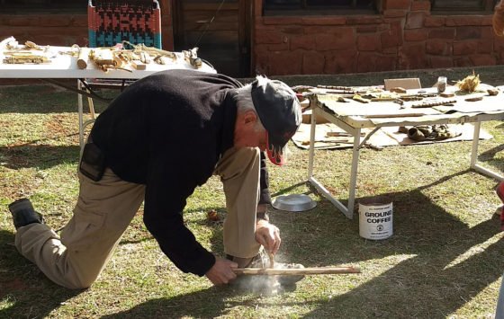 Monday at The Museum: Fire Making Demonstration stock museum Firemaking